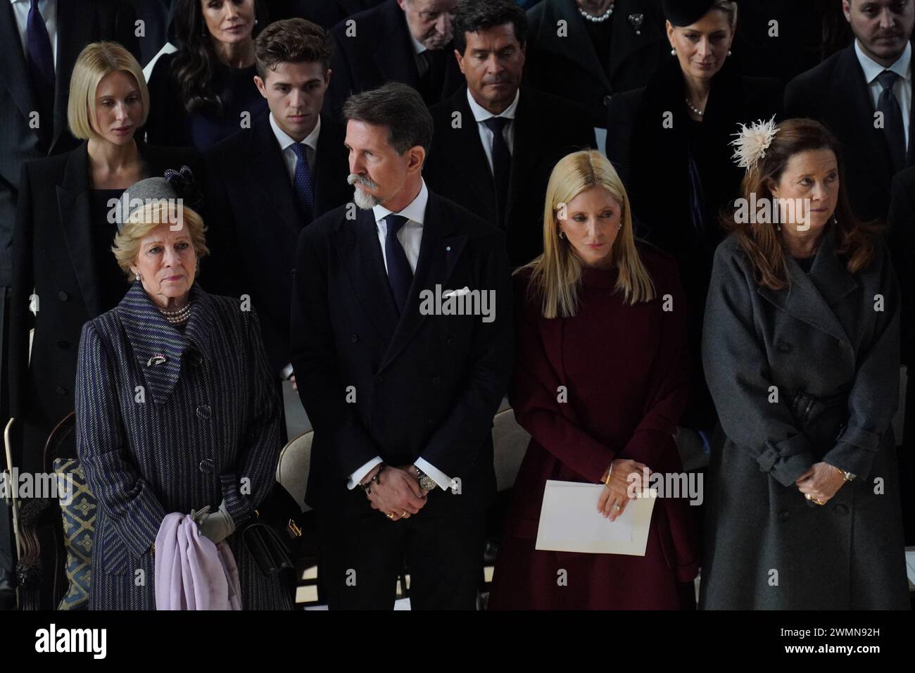 Left To Right Queen Anne Marie Of The Hellenes Crown Prince Pavlos