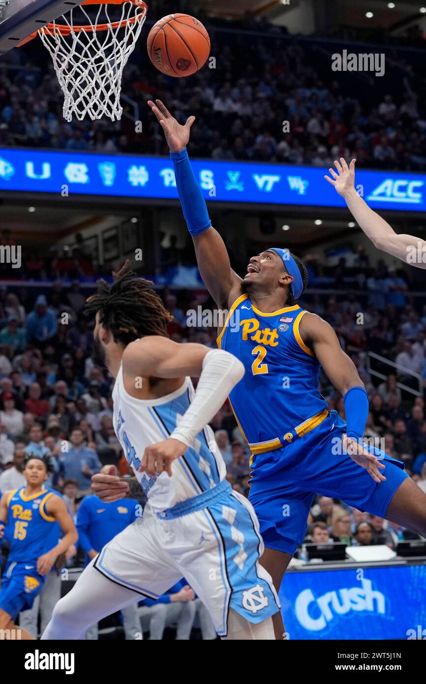 Pittsburgh Forward Blake Hinson 2 Scoring On North Carolina Guard RJ