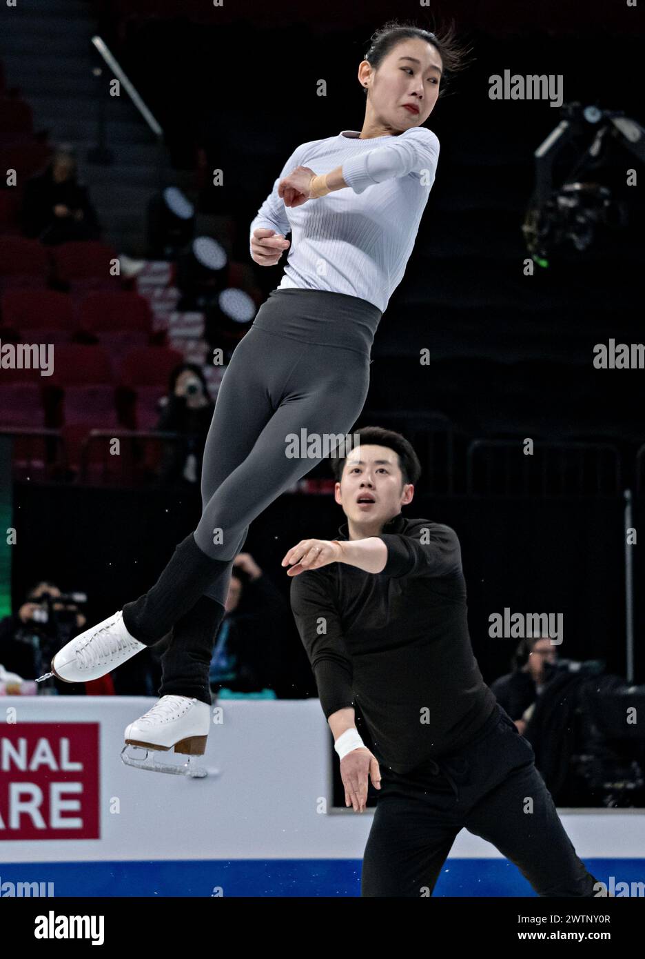 Montreal Canada 18th Mar 2024 Peng Cheng Top Wang Lei Of China