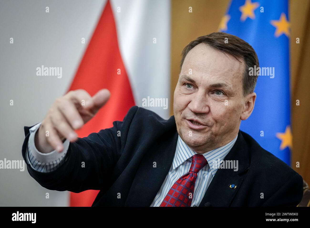 Warschau Poland Th Mar Radosaw Sikorski Foreign Minister