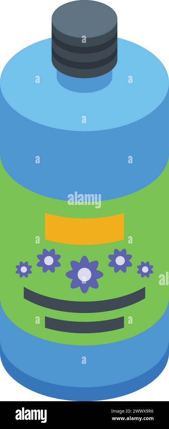 Liquid Soap Bottle Icon Isometric Vector Cleanser Product Packing