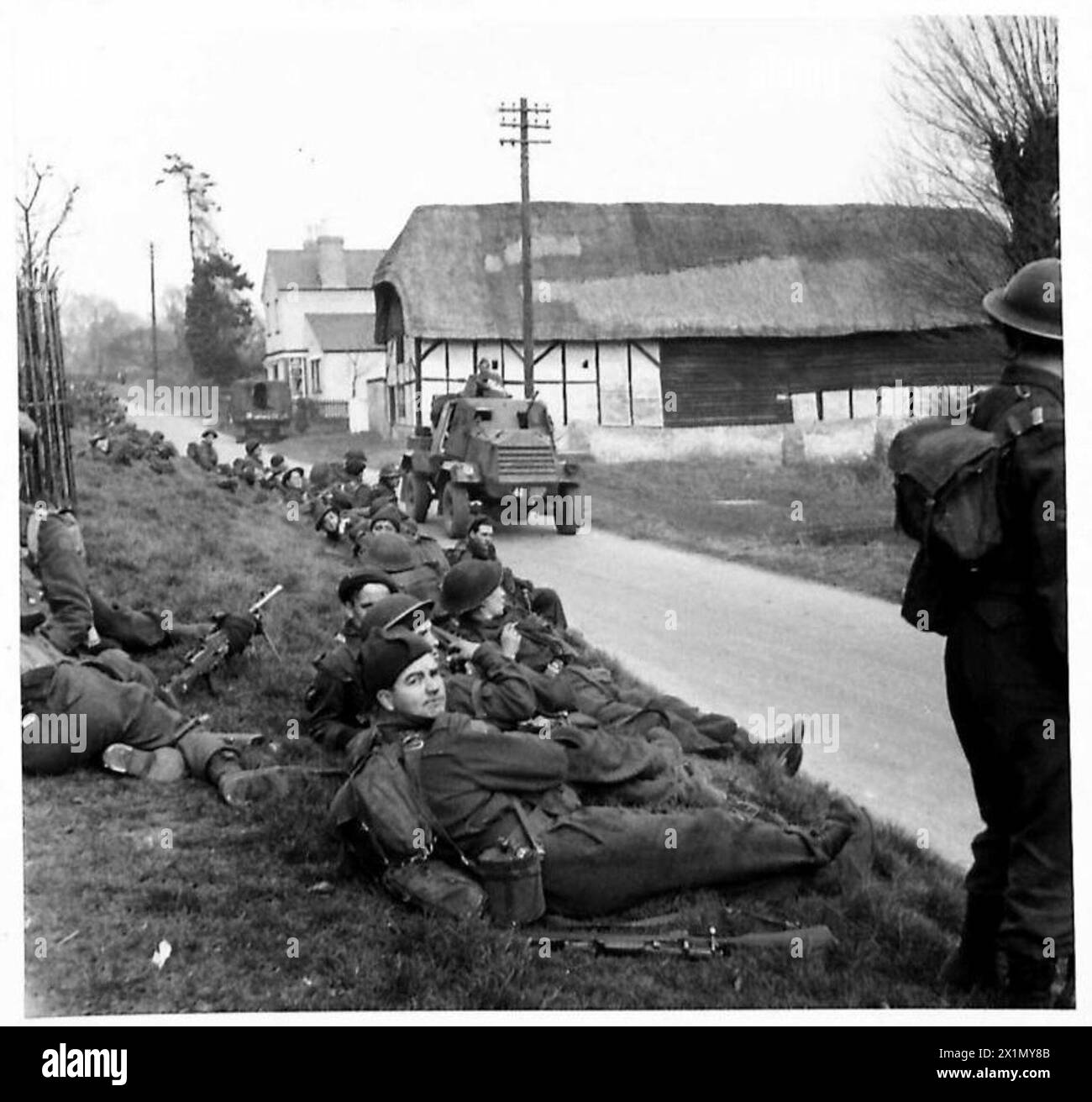 SPARTAN EXERCISE The Armoured Car Of A Recce Unit Passing Troops