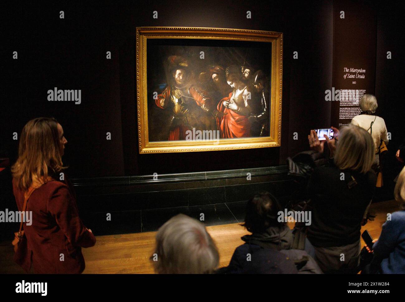 London UK 18th Apr 2024 The National Gallery Display Caravaggio S