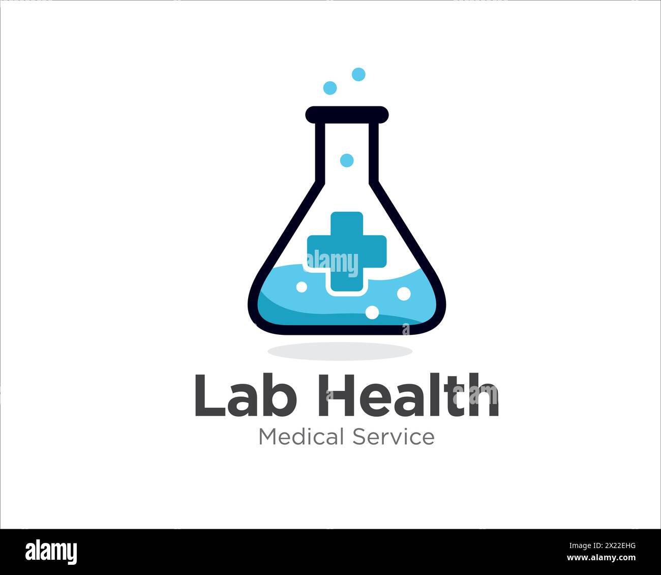 Lab Health Logo Designs For Medical Research Logo Stock Vector Image