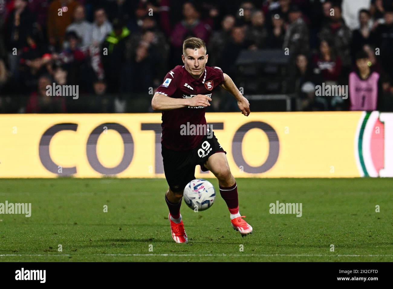 Salerno Italy 21st Apr 2024 Mateusz Legowski Of US Salernitana In