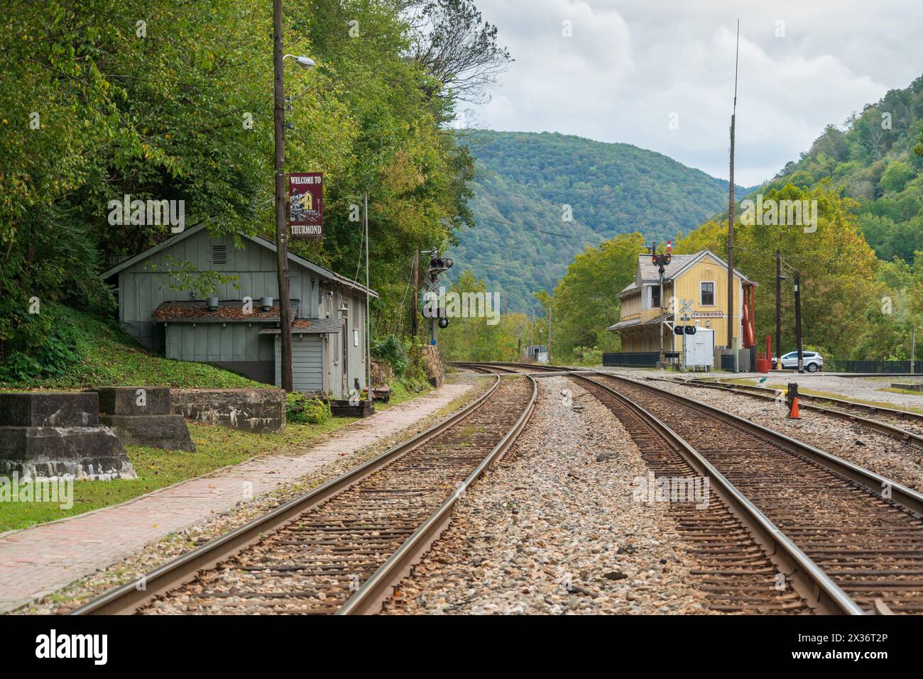 The Ghost Town Of Thurmond In The New River Gorge National Park West