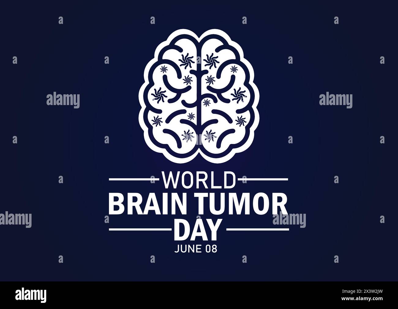 World Brain Tumor Day June 08 Holiday Concept Template For