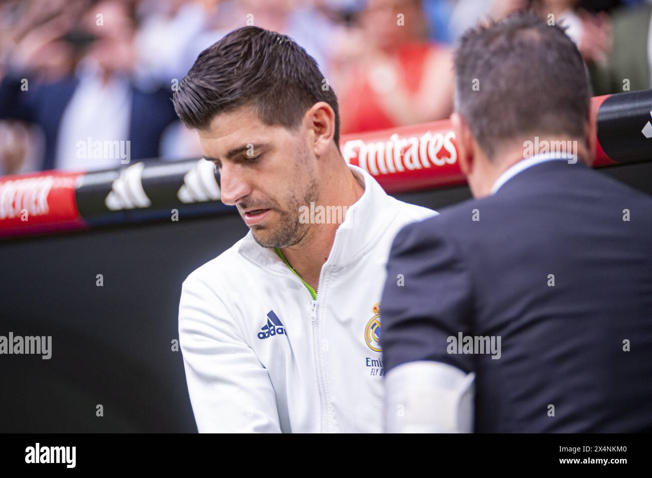 MADRID SPAIN MAY 04 Thibaut Courtois Of Real Madrid Enters Into The