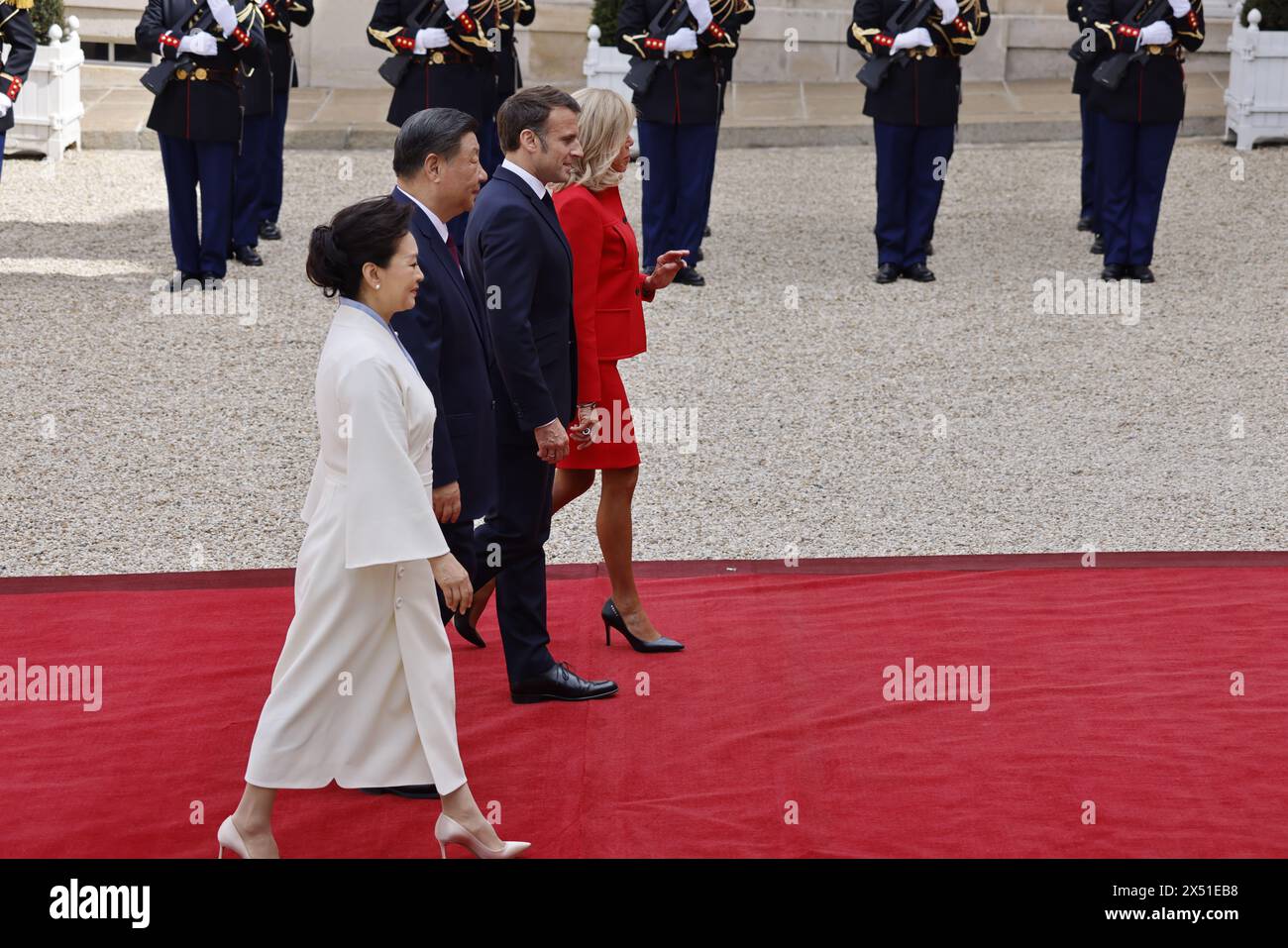 Paris France Th May French President Emmanuel Macron And His