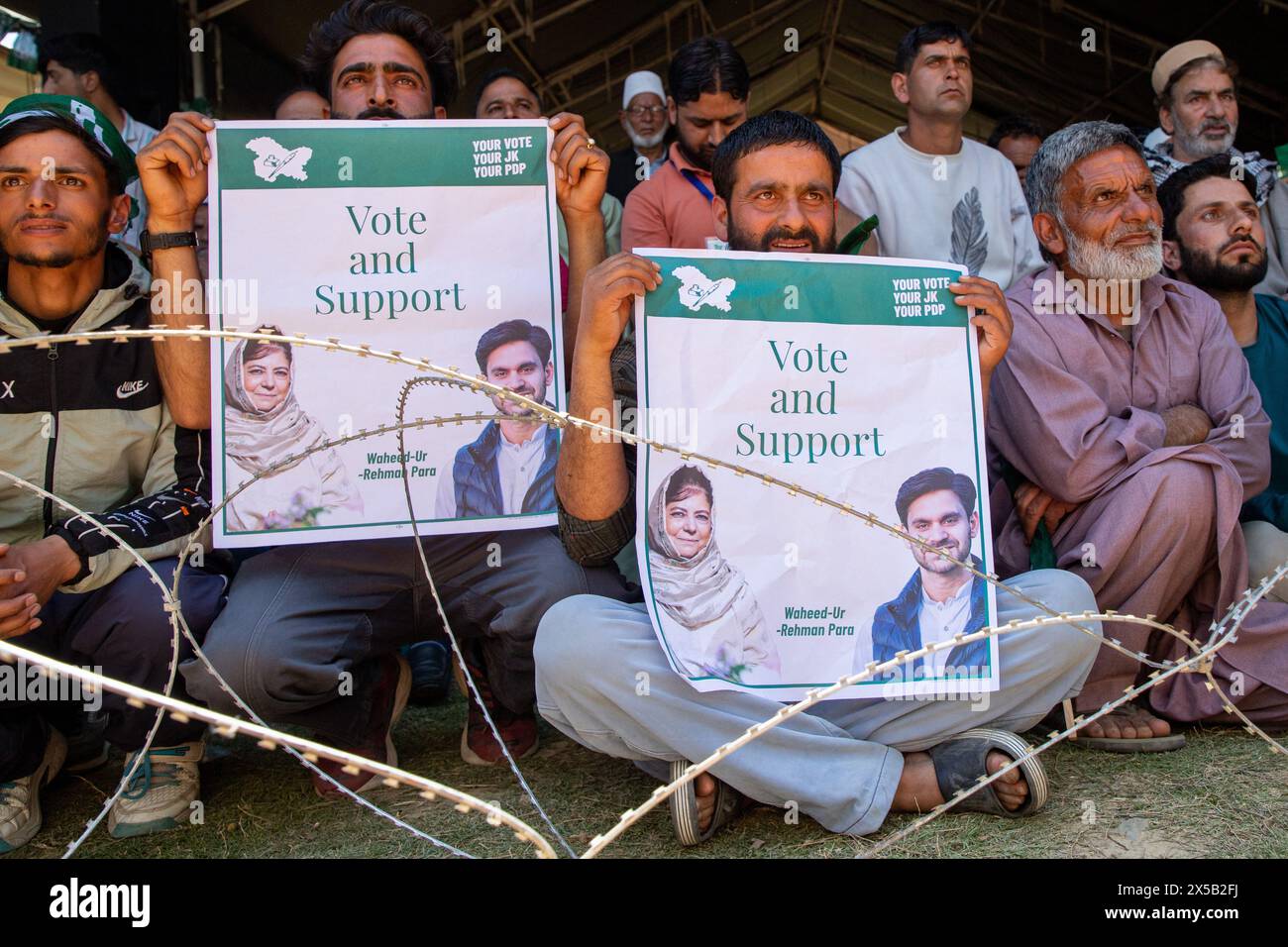 Supporters Of The Jammu And Kashmir Peoples Democratic Party PDP Hold