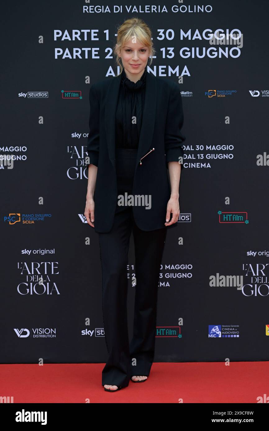 Alma Noce Attends The Red Carpet Of Sky Production Movie L Arte Della