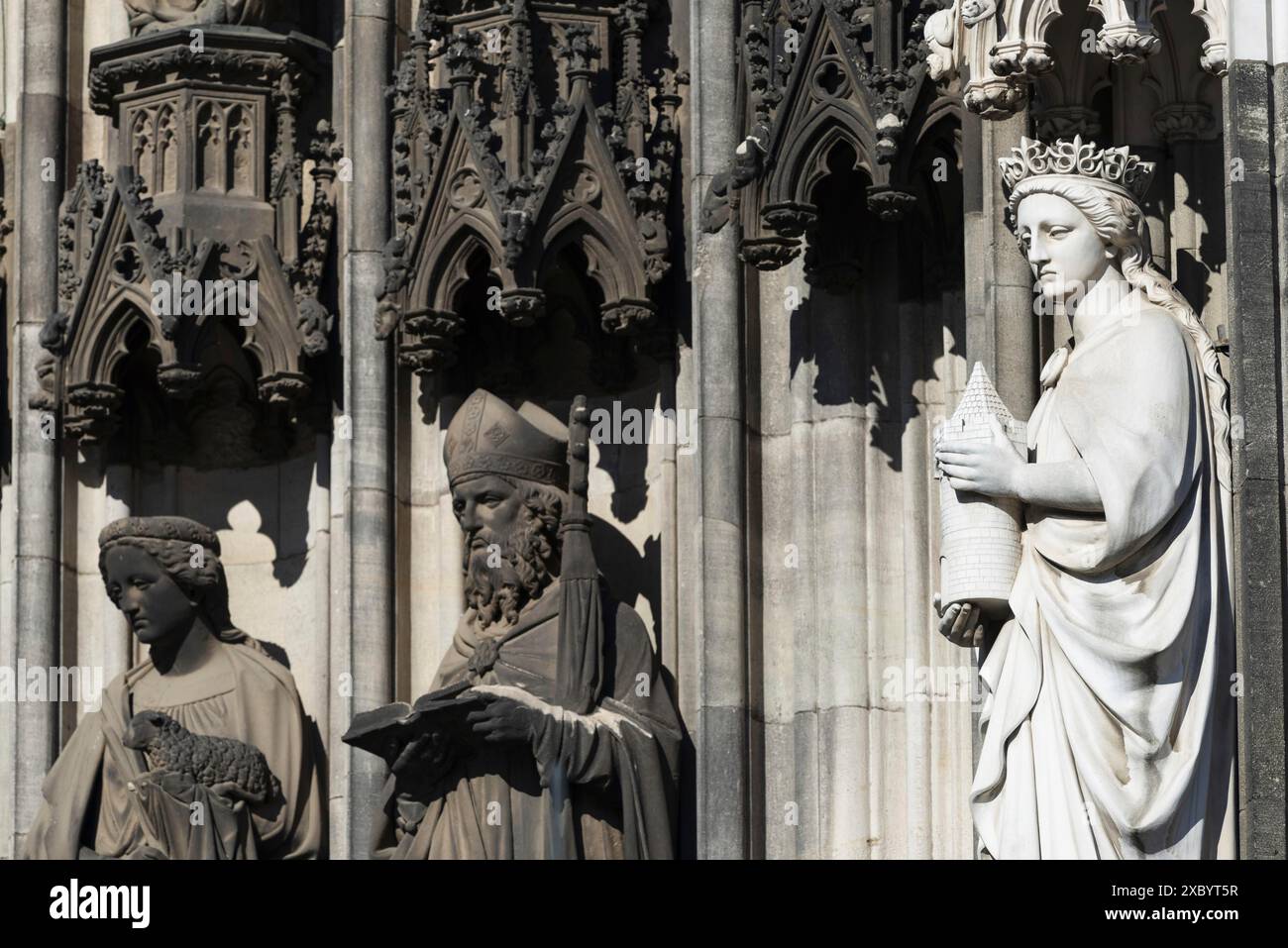 Detail Of The Passion Portal South Transept Facade Cologne Cathedral