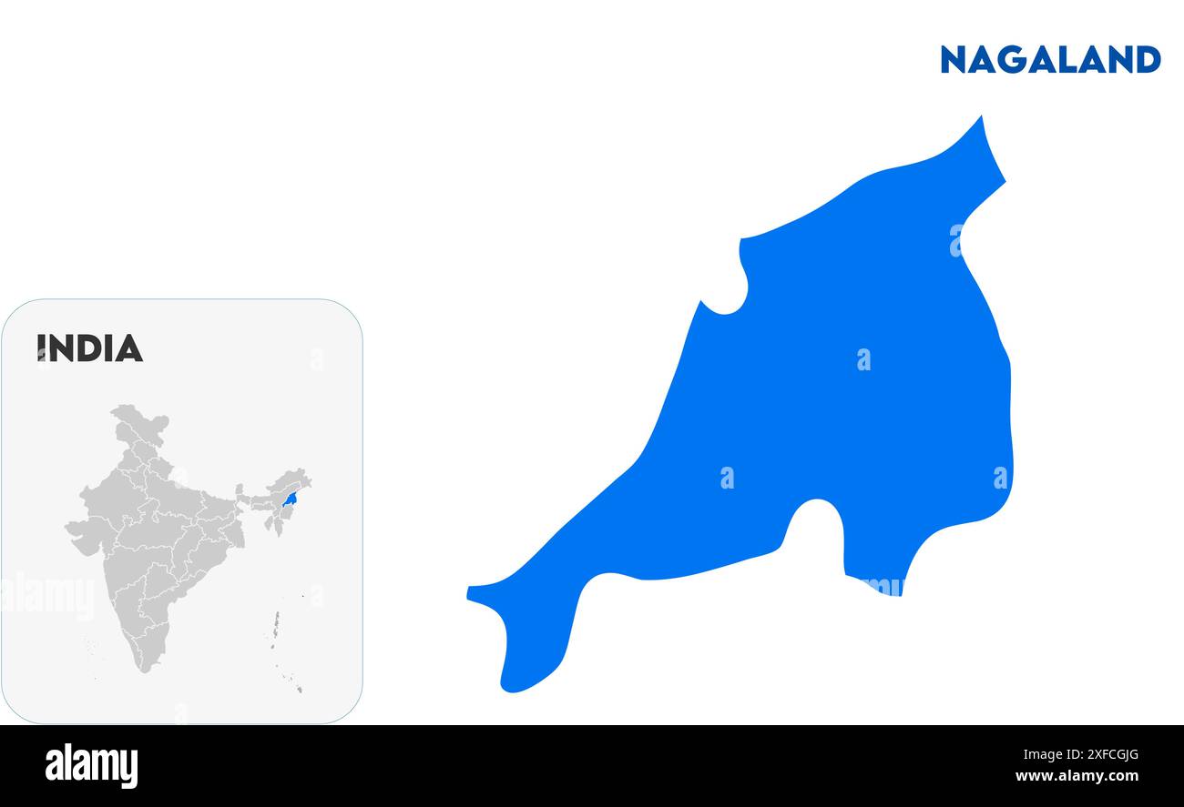 Nagaland State Map1 State Of India Republic Of India Government