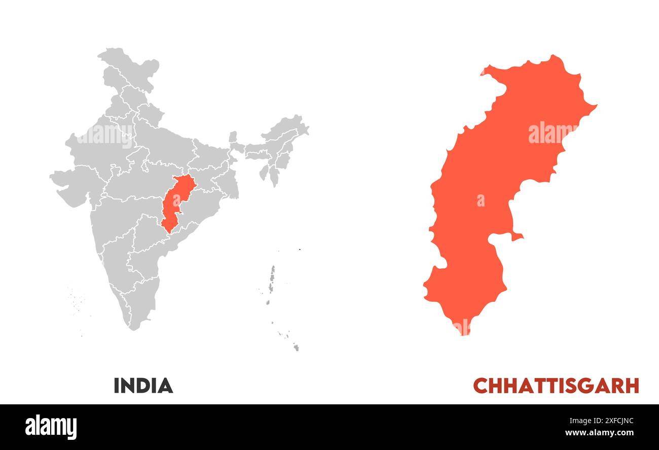 Chhattisgarh Map State Of India Republic Of India Government