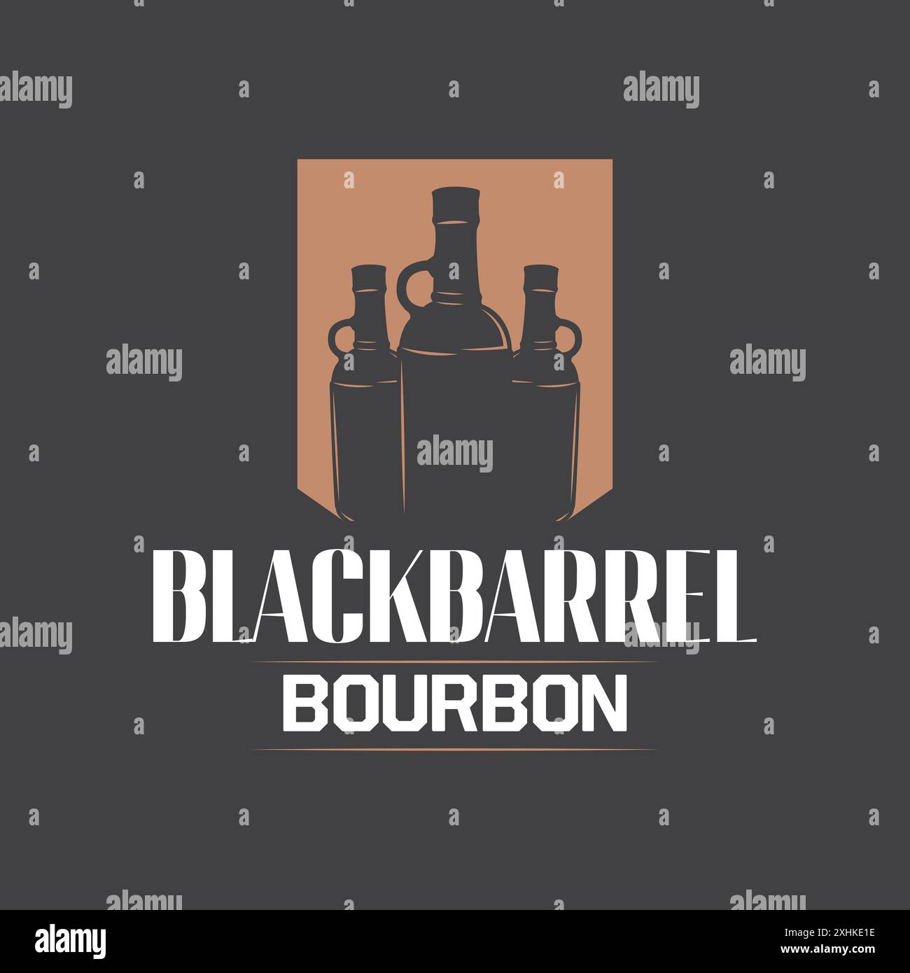 Whiskey Logo Drink Label Design With Old Retro Vintage Ornament