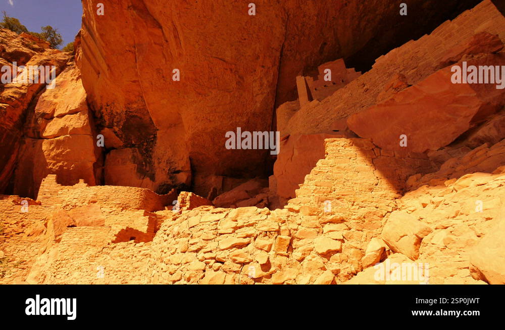 Mesa Verde National Park Cliff Palace Native American Ruins In Colorado