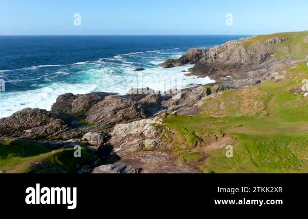 Malin Head Coastal Walk Path West From Banbas Crown Malin Head