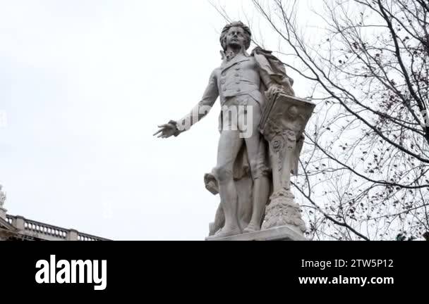 Mozart Statue In Vienna Austria Wolfgang Amadeus Mozart Is Definitely