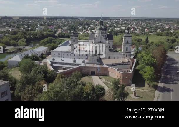 Monastery Of Discalced Carmelites In Berdychiv Ukraine Stock Video