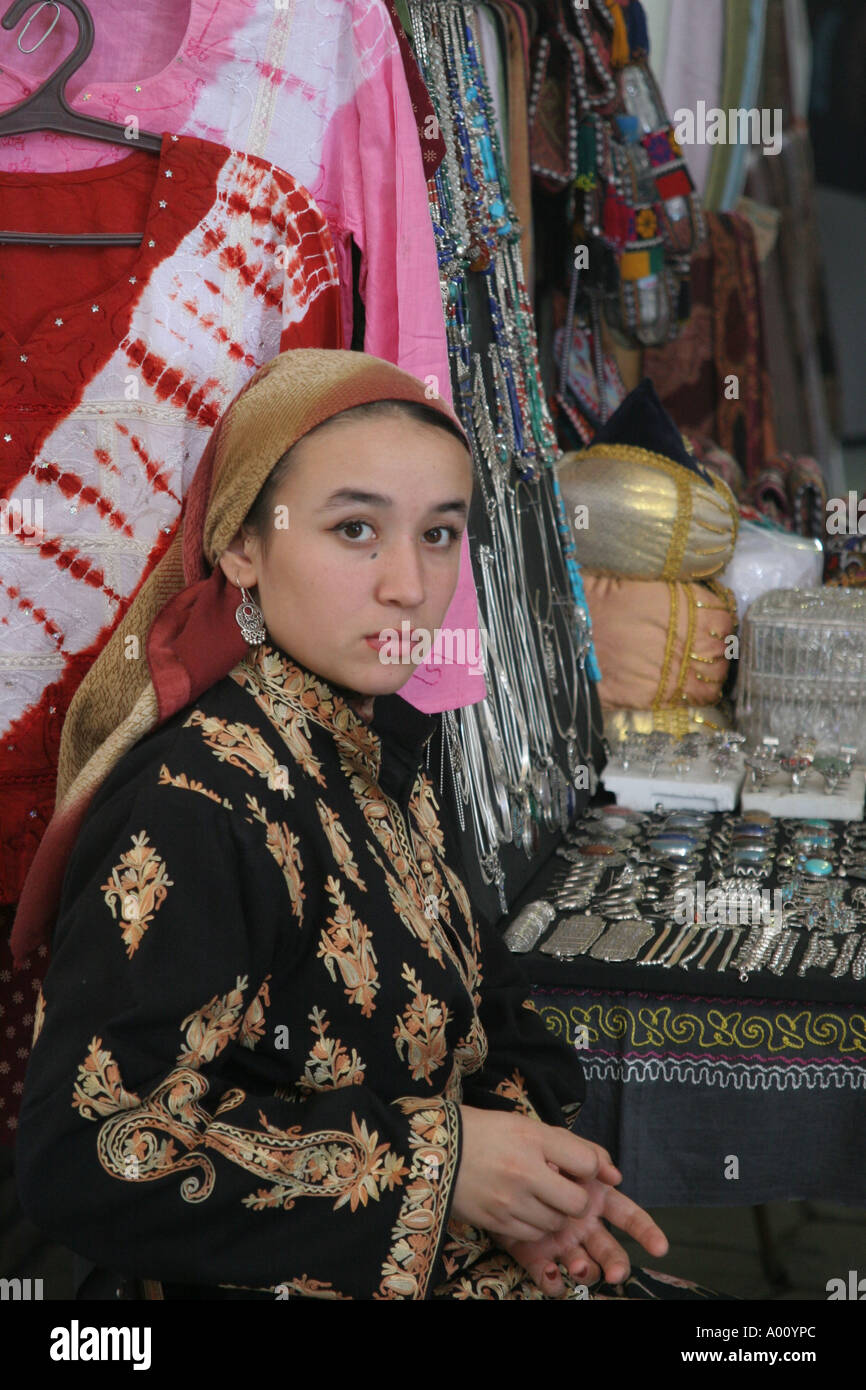 Market Seller In Khiva Uzbekistan Stock Photo Alamy