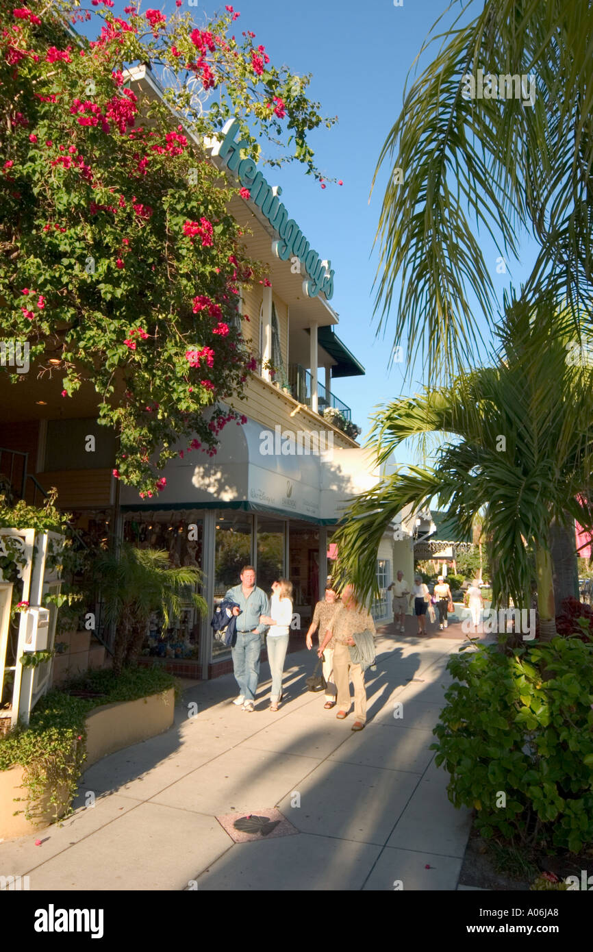 St Armands Circle St. Armands Key Sarasota Florida Stock Photo, Royalty