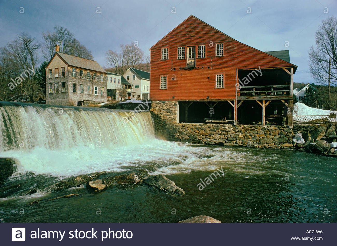 Weston Mill Museum in Weston Vermont USA Stock Photo, Royalty Free