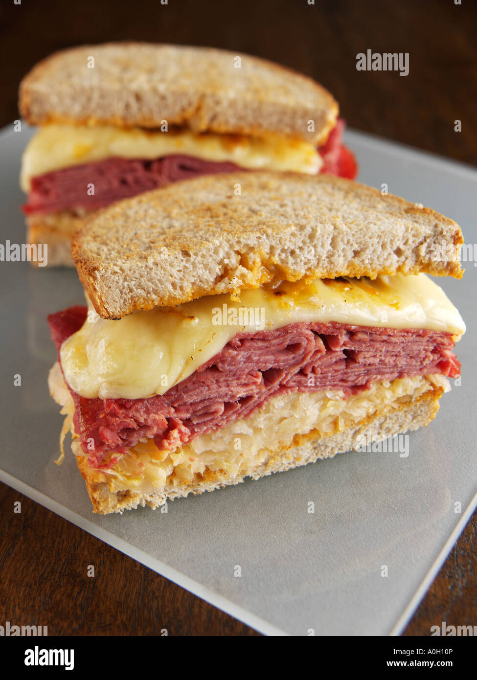Corned beef Reuben sandwich Stock Photo, Royalty Free Image 9994773