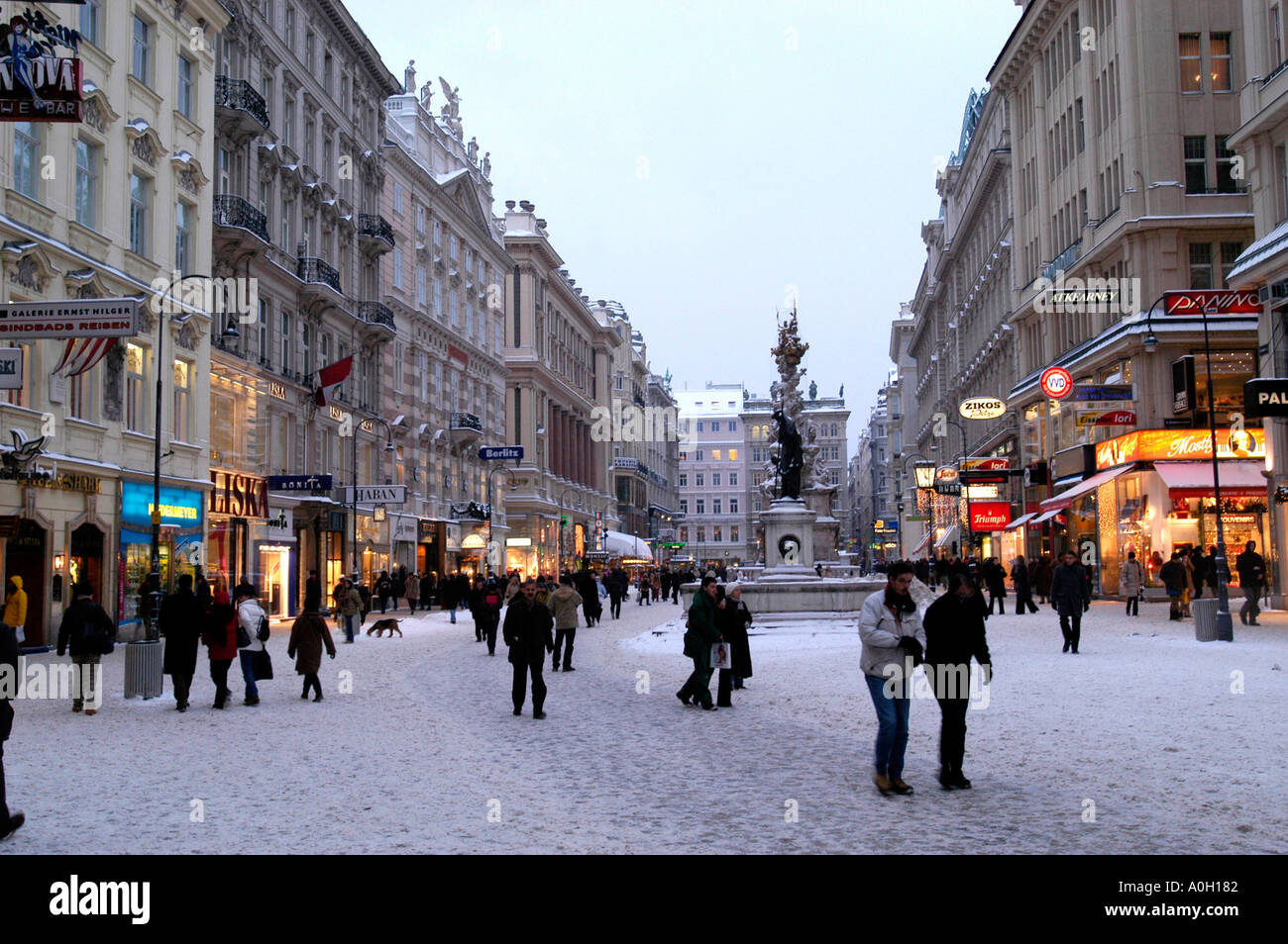 winter in Vienna, Graben Stock Photo, Royalty Free Image 1839489 Alamy