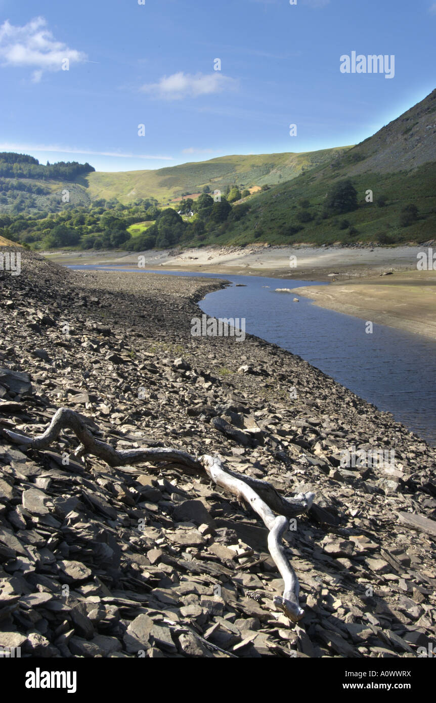 Extreme Low Water Garreg Ddu Reservoir From Which Birmingham Gets Its