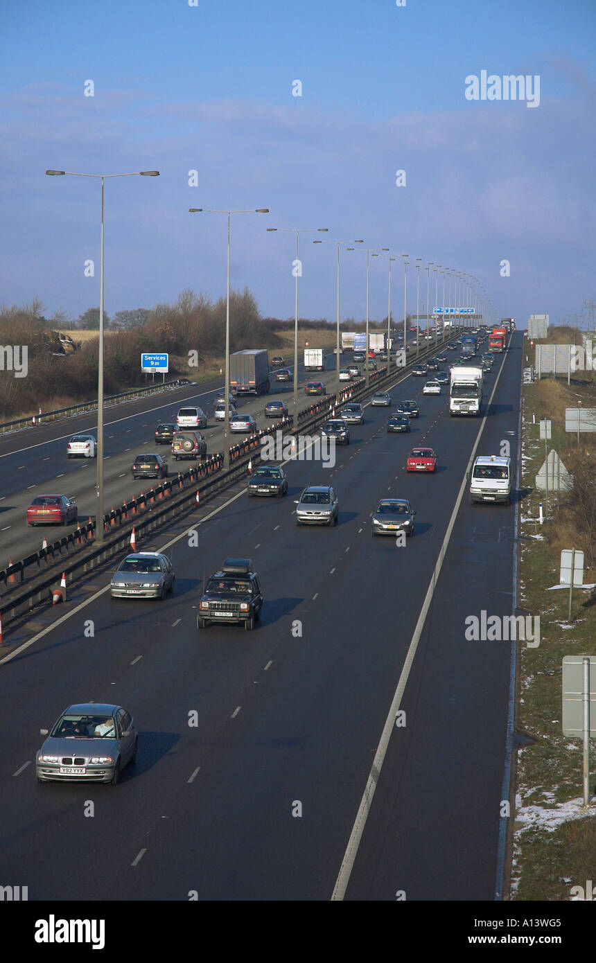 M1 Motorway, Hertfordshire, UK Stock Photo, Royalty Free Image 5791172