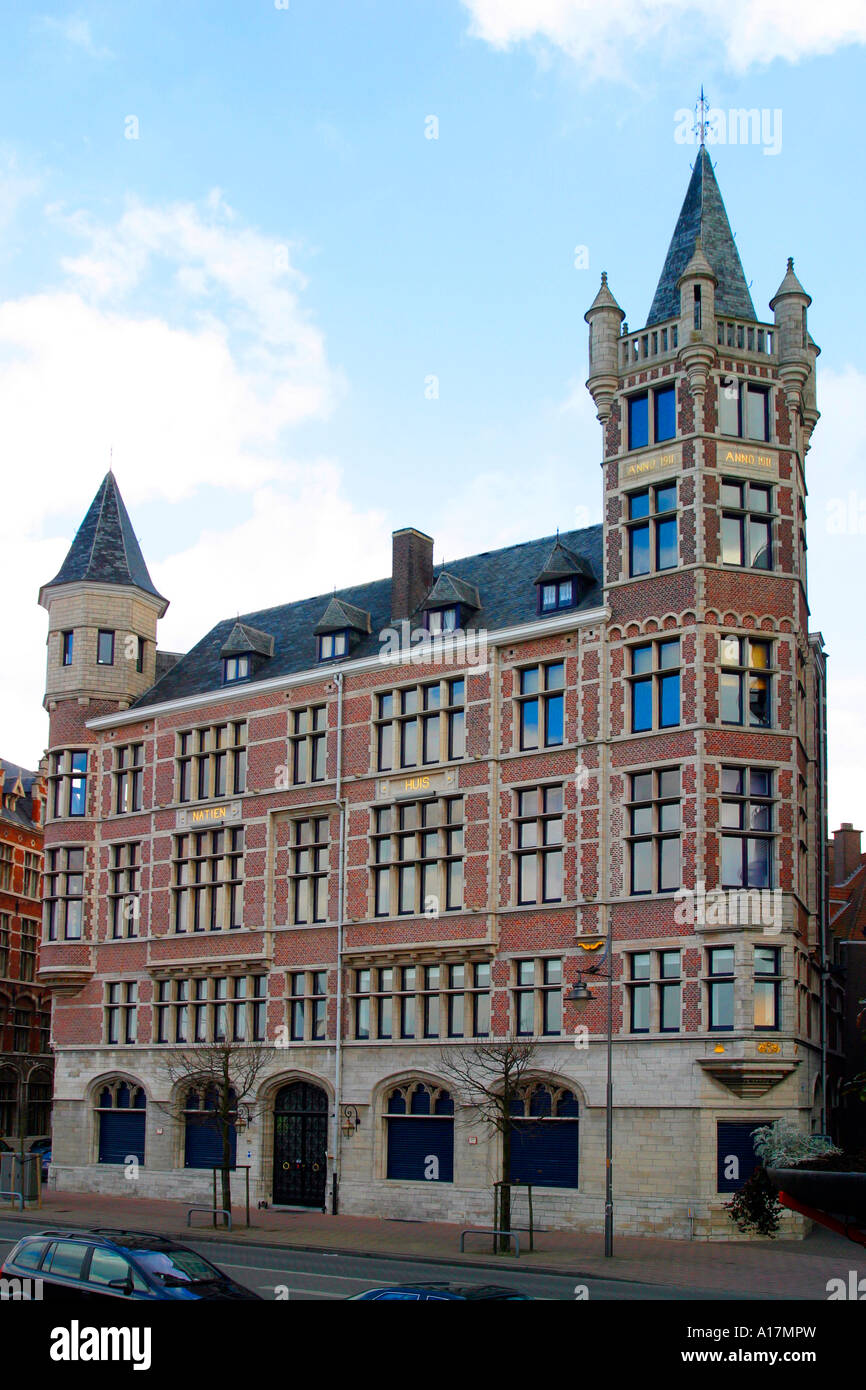 Typical Flemish Architecture In Antwerp Belgium Stock Photo Alamy