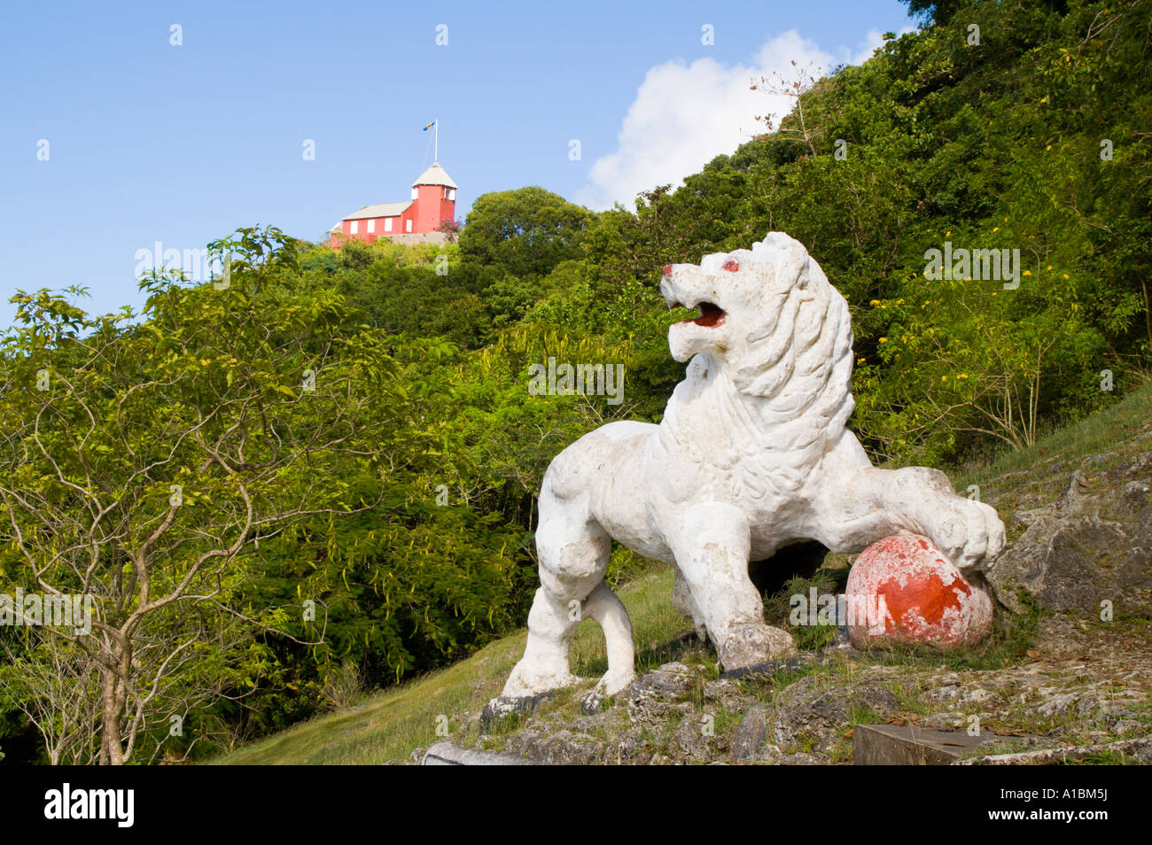 Barbados Gun Hill Signal Station St British empire army and Stock Photo, Royalty Free Barbados Gun Hill Signal Station St British empire army and Stock Photo, Royalty Free