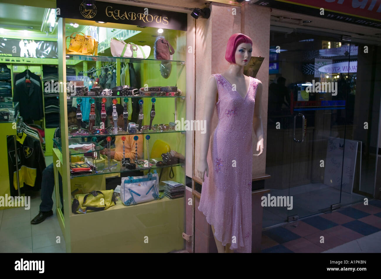 Clothing store in shopping center in Gulshan Dhaka Bangladesh Stock