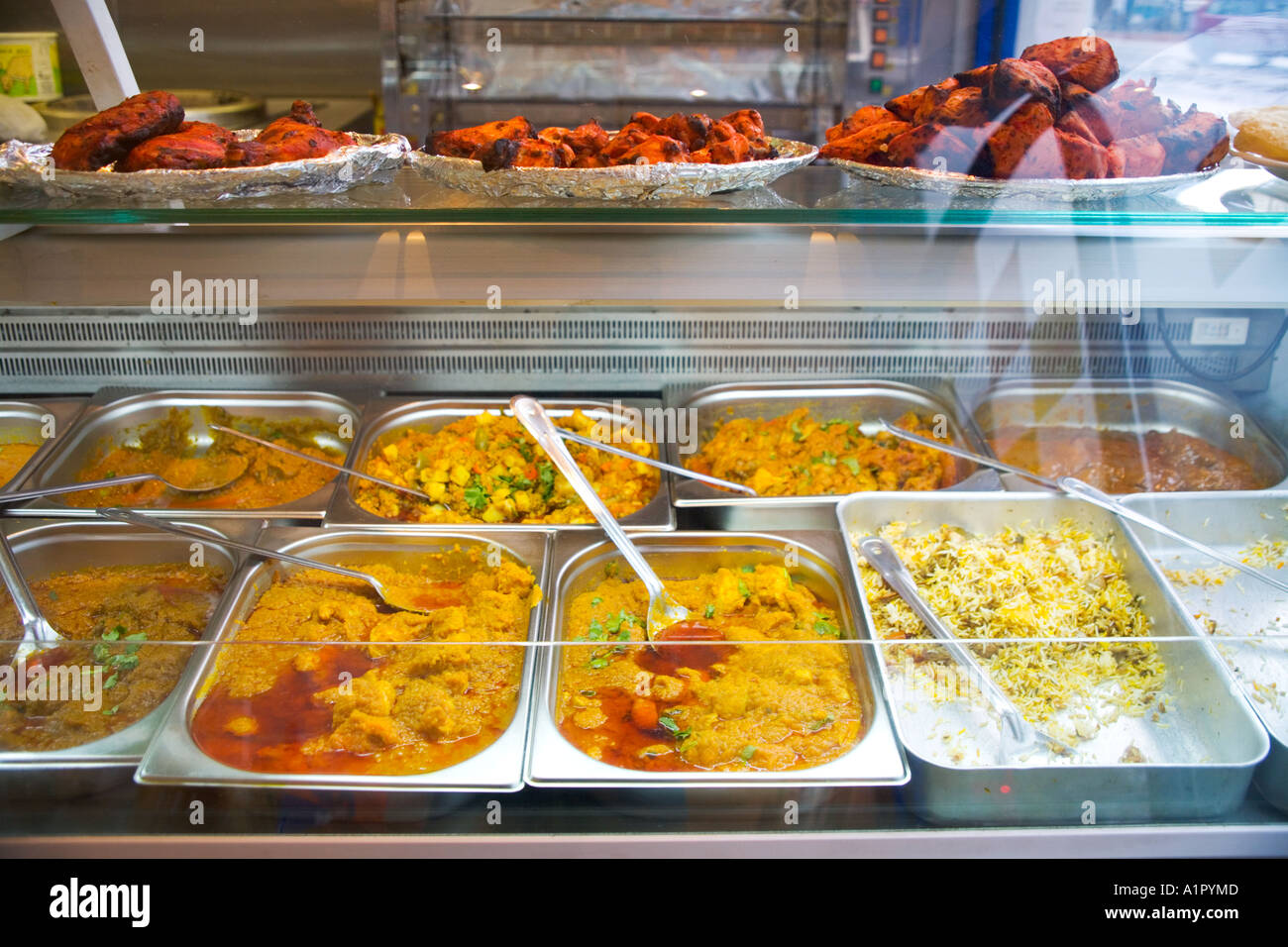 A display of Indian takeaway food Stock Photo, Royalty Free Image