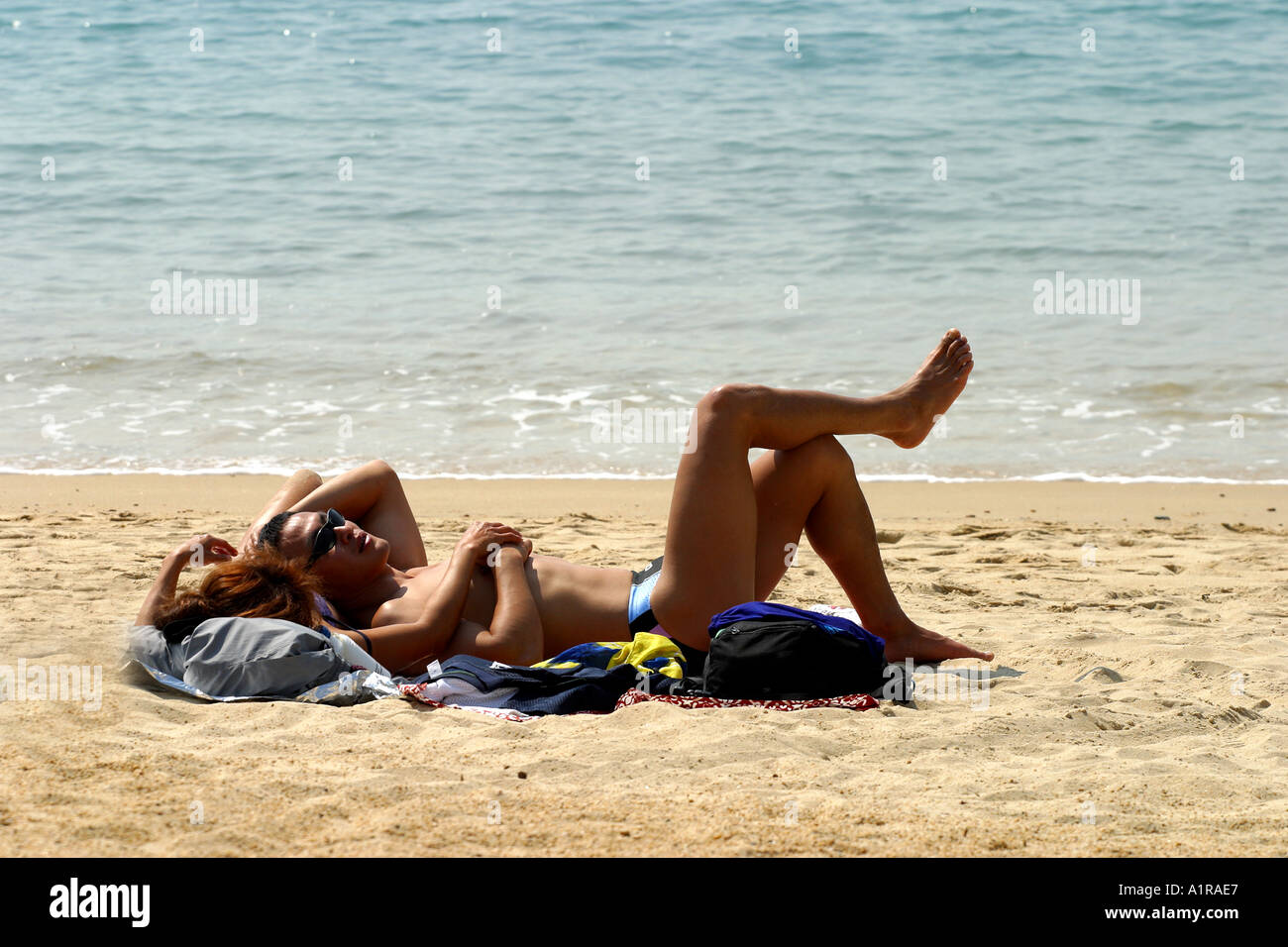 Lover Sunbath On The Beach Aloha State Lover Sunbath Beach Sand Sun Sea Daytime Sleep Relax Man Woman Sleep Thailand Relax Rest Lover Sunbath On The Beach Aloha State Lover Sunbath Beach Sand Sun Sea Daytime Sleep Relax Man Woman Sleep Thailand Relax Rest