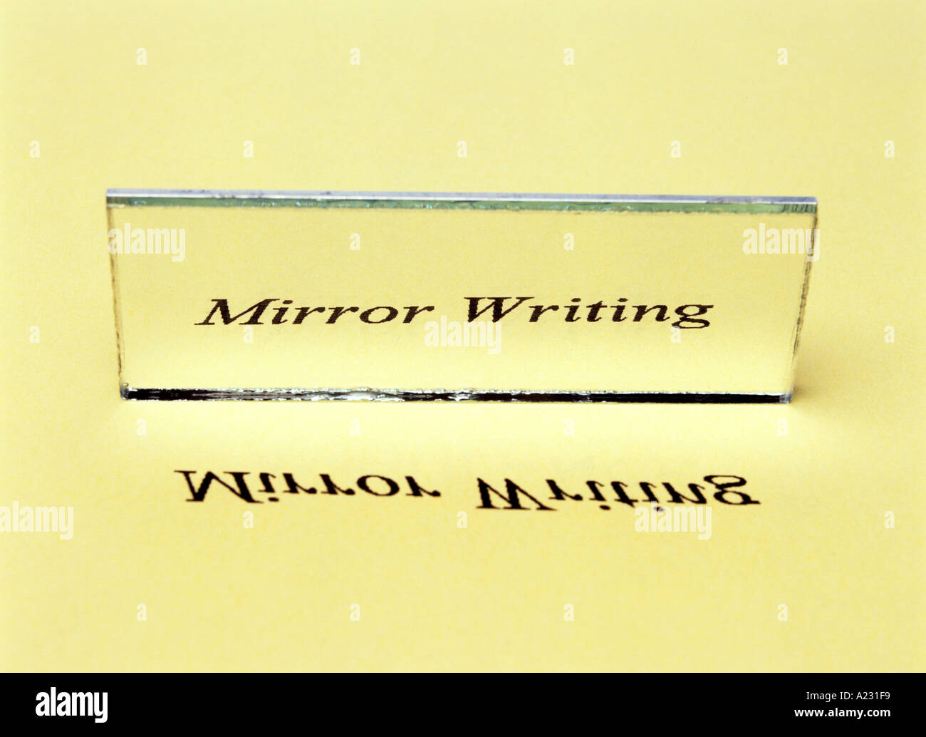mirror writing Mirror writing is the process of writing in reverse, so that it looks normal when it's viewed in a mirror although mirror writing. mirror writing Mirror writing is the process of writing in reverse, so that it looks normal when it's viewed in a mirror although mirror writing.