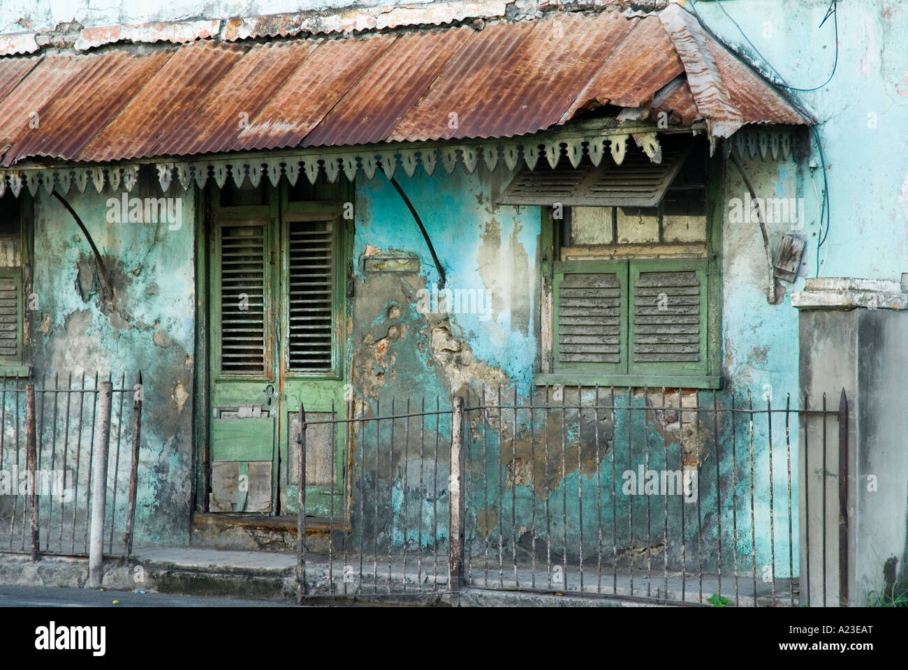 Abandoned converted slave hut, Mason Hall St, Bridgetown, Barbados