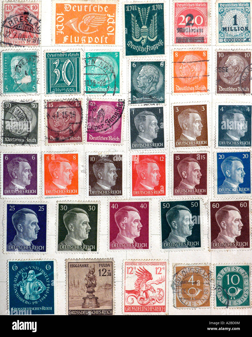 Stamps of Germany 1940s Stock Photo, Royalty Free Image 10469203 Alamy