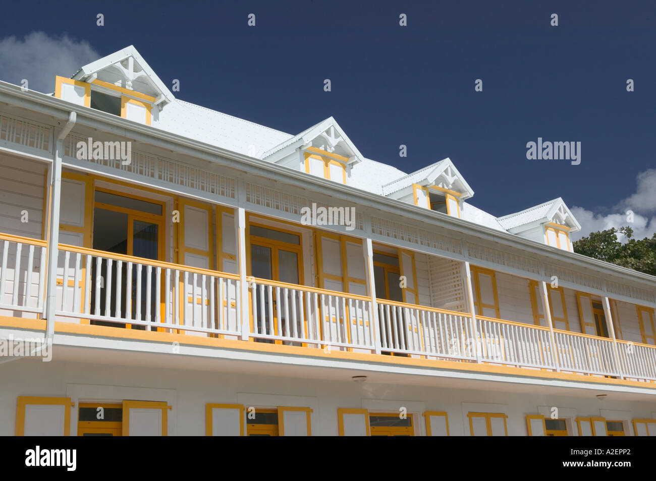 French West Indies Guadaloupe Marie Galante Island GRAND BOURG Colonial Architecture French West Indies Guadaloupe Marie Galante Island GRAND BOURG Colonial Architecture