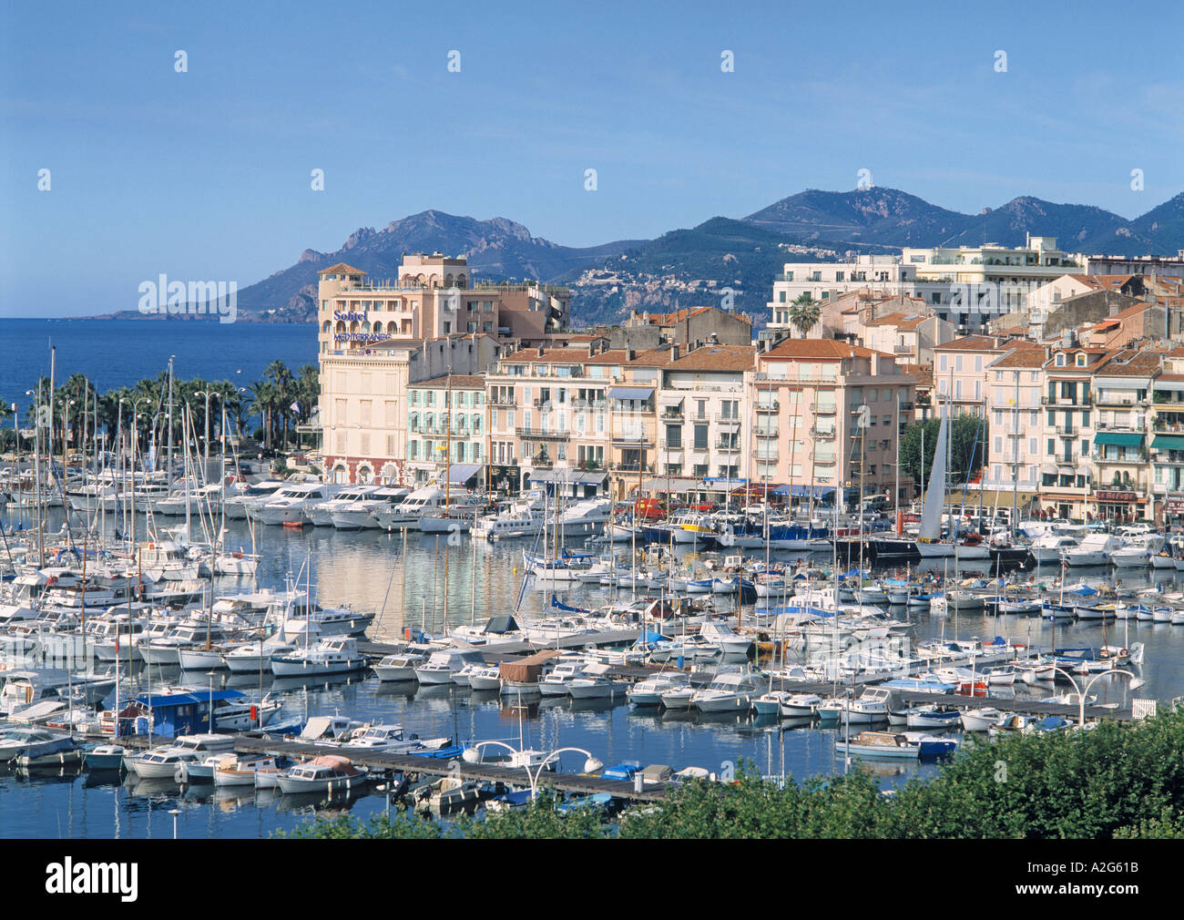 Cannes Cote D Azur France Cannes Harbour Stock Photo, Royalty Free