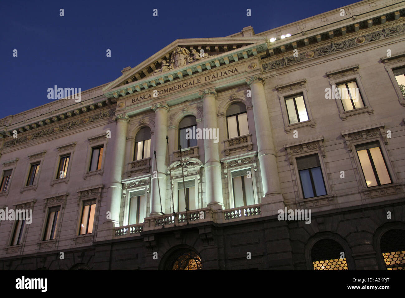 Banca Commerciale Italiana building Milan Lombardy Italy Stock Photo