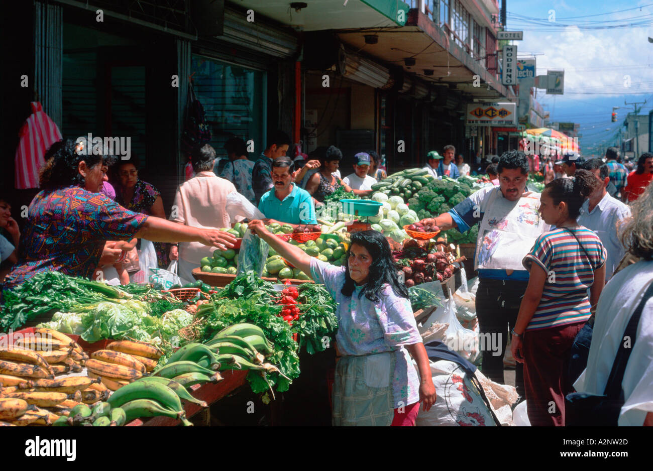 market Mercado Central in San José Costa Rica Stock Photo, Royalty Free