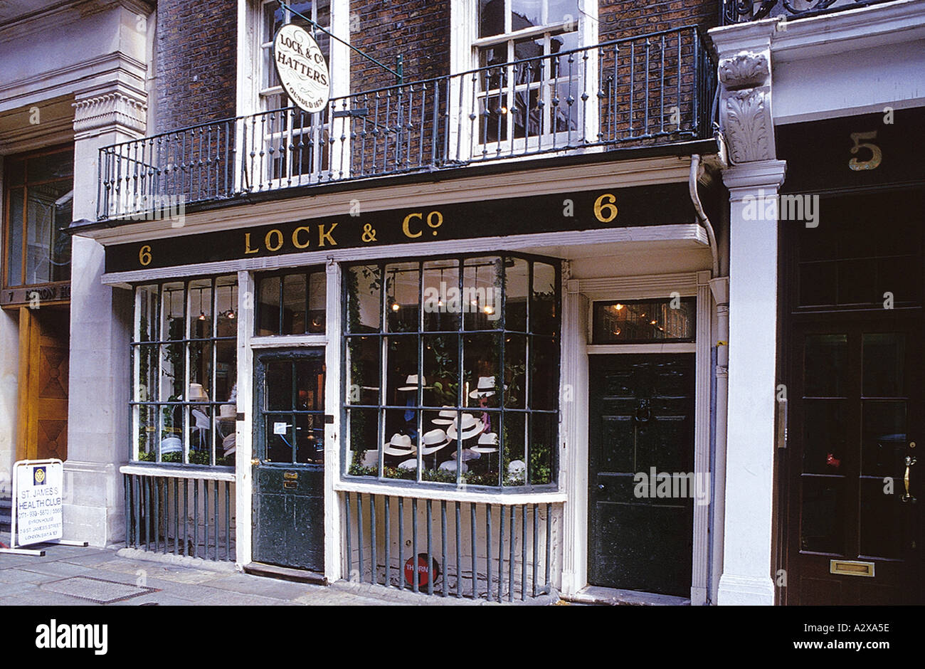James Lock and Co St James Street London Stock Photo, Royalty Free
