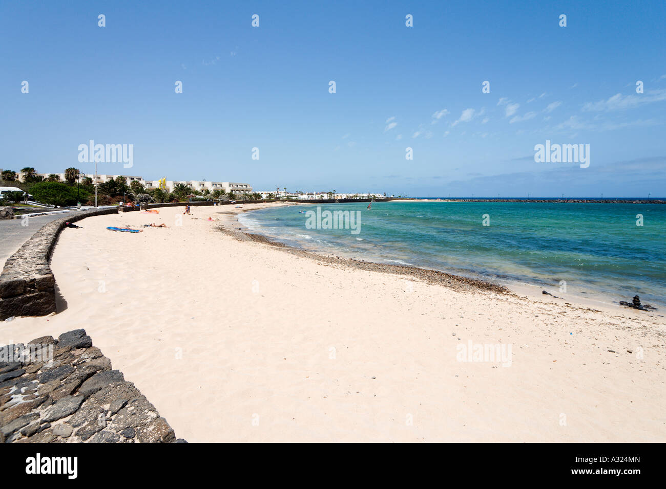 Promenade And Beach Playa De Los Charcos Costa Teguise Lanzarote