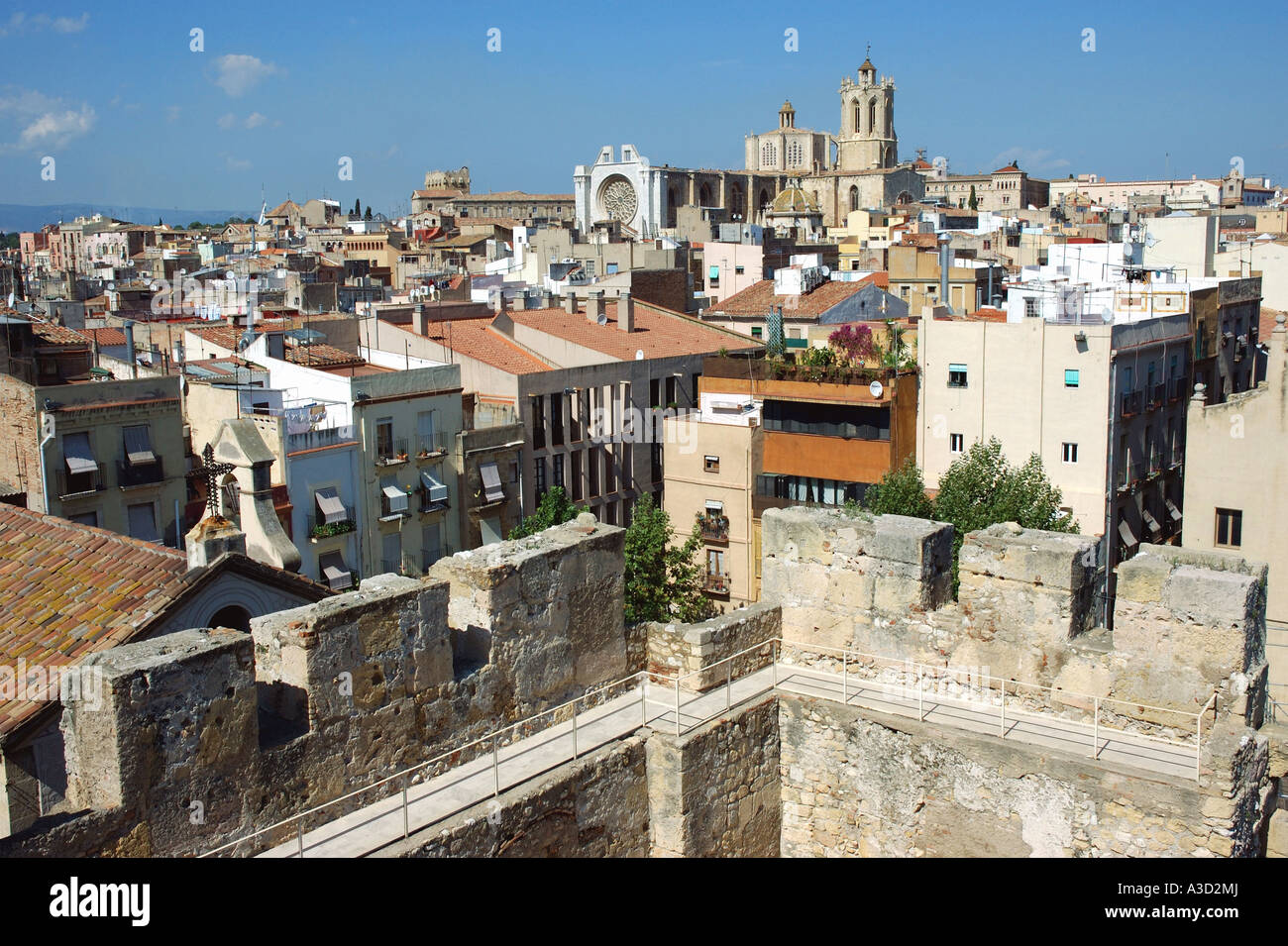 Old city centre Tarragona Catalonia Catalunya Cataluña Catalan Costa