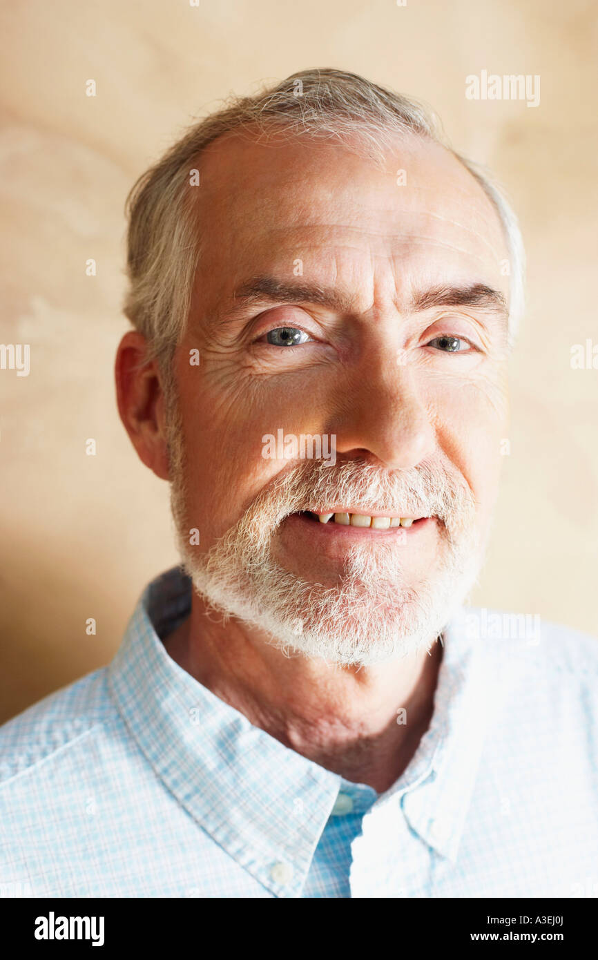 Portrait Of A Mature Man Smiling Stock Photo Alamy