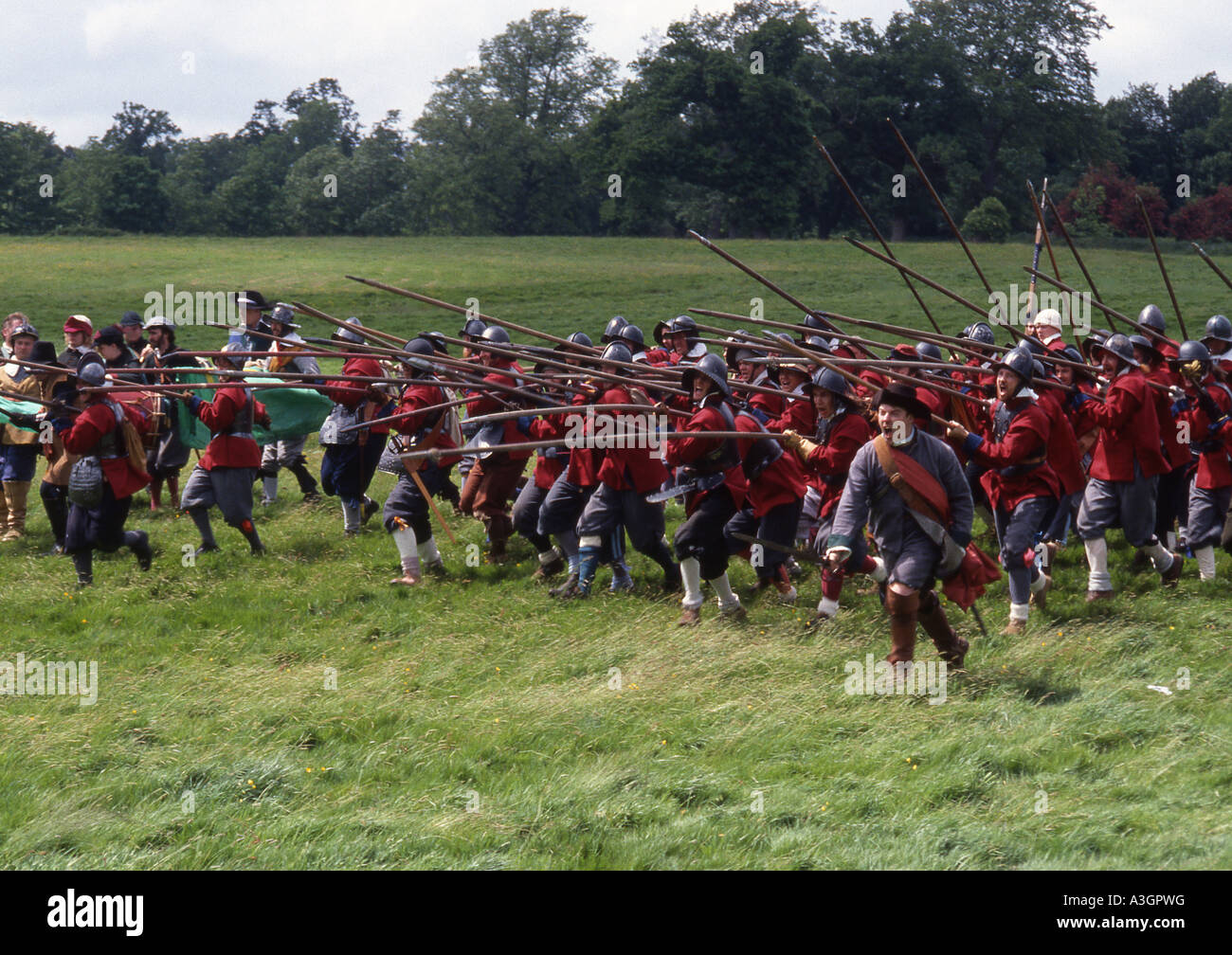 English Civil War Society reenactment Battle Abbey Sussex Stock Photo