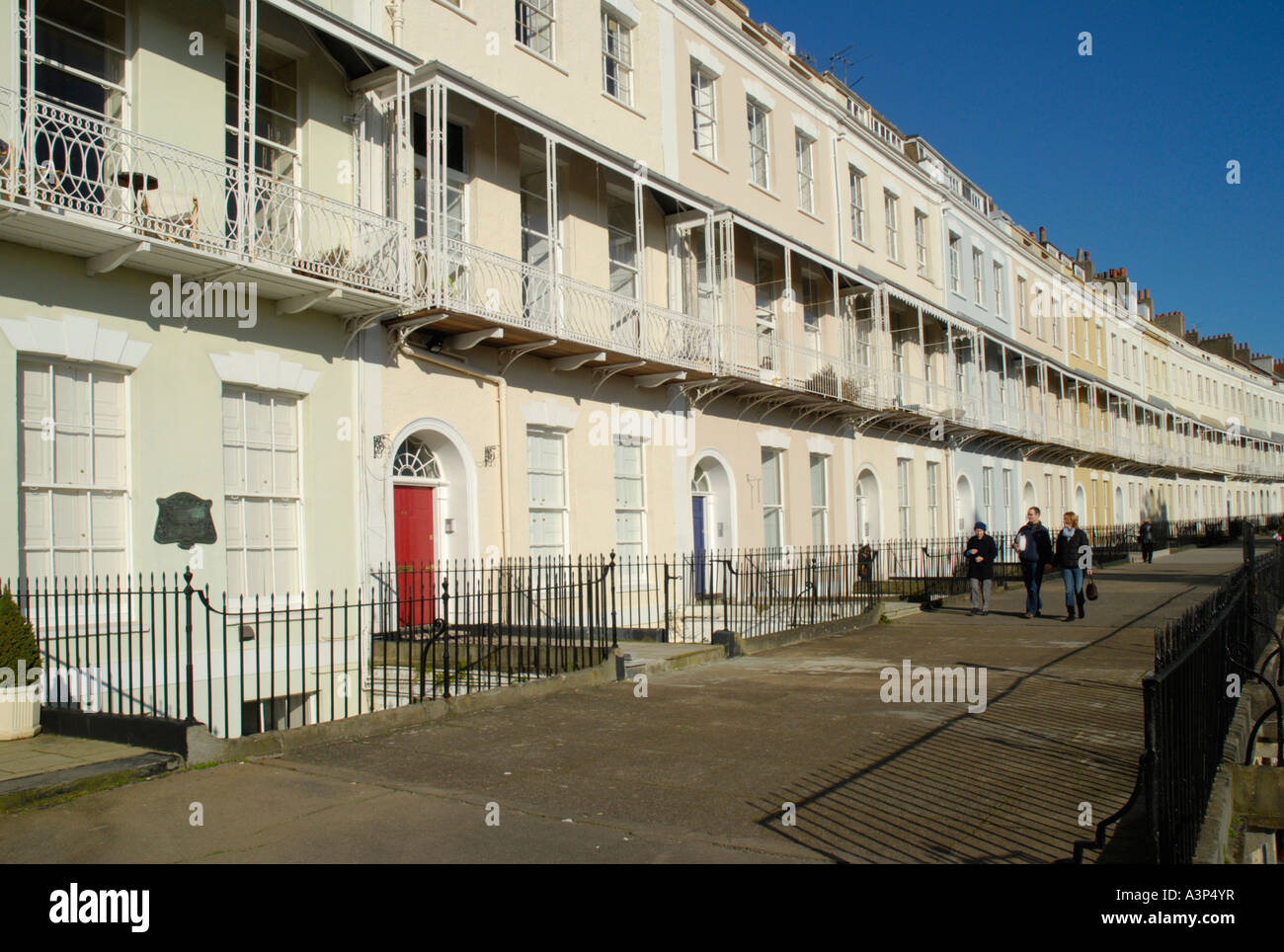 Royal York Crescent Clifton Bristol Gloucestershire England Stock Photo