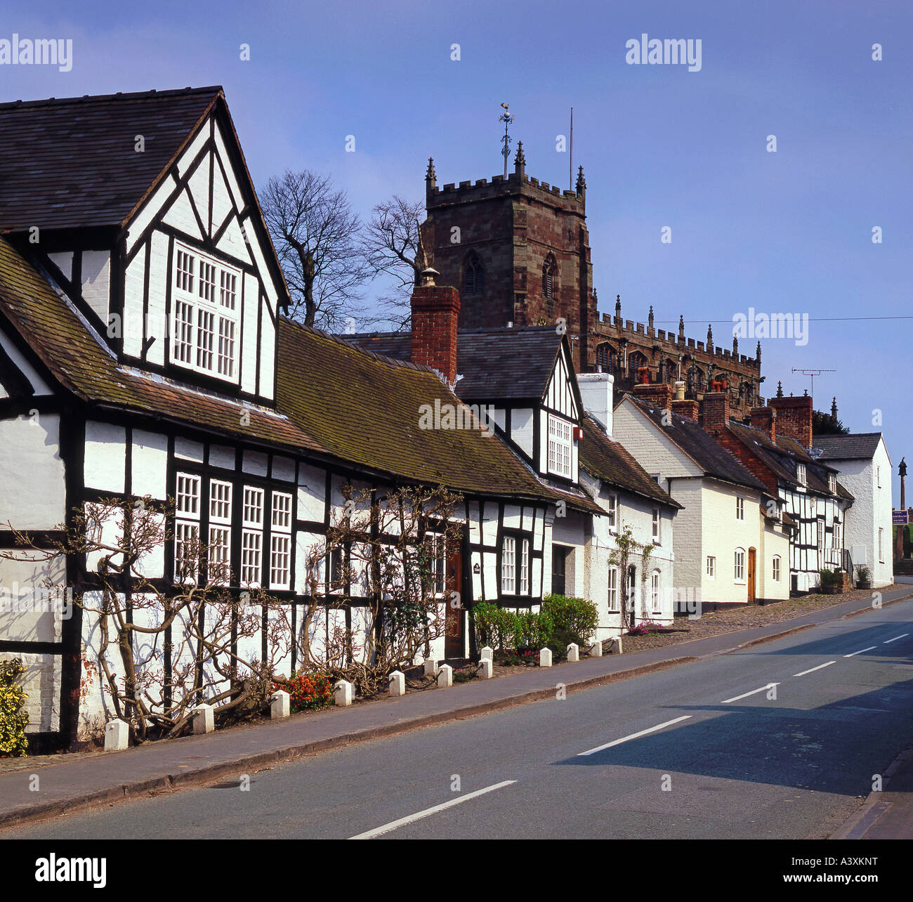 Traditional Timber Framed Cottages, Church Street, Malpas, Cheshire