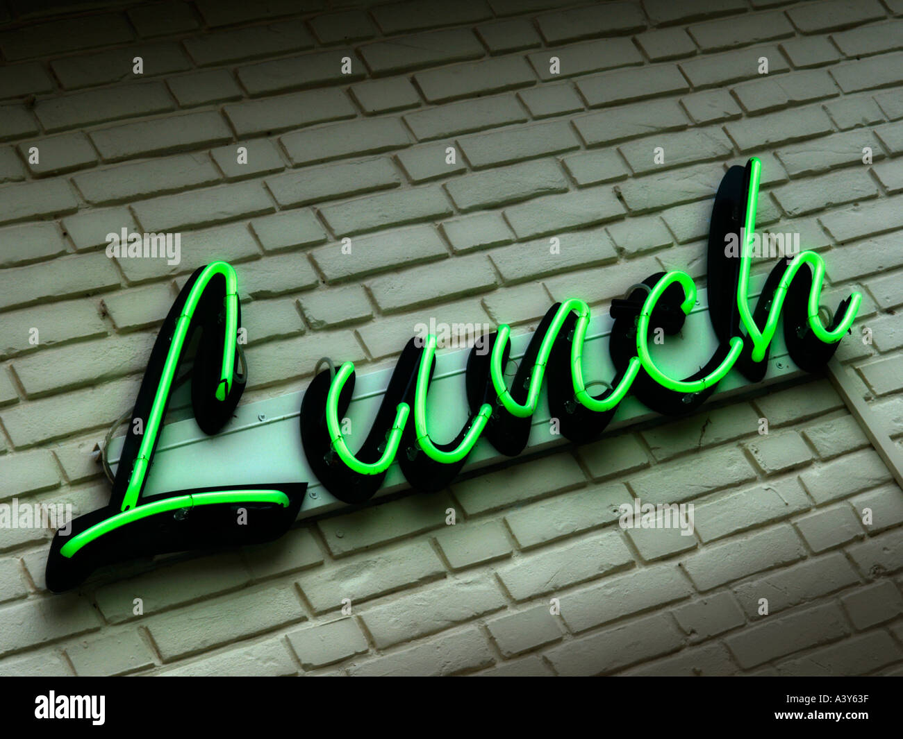 Wall Sign Letters Stunning Green Neon Lunch Restaurant Sign On A Grey Brick Wall Letters Word 2018 Wall Sign Letters Glamorous Green Neon Lunch Restaurant Sign On A Grey Brick Wall Letters Word Inspiration